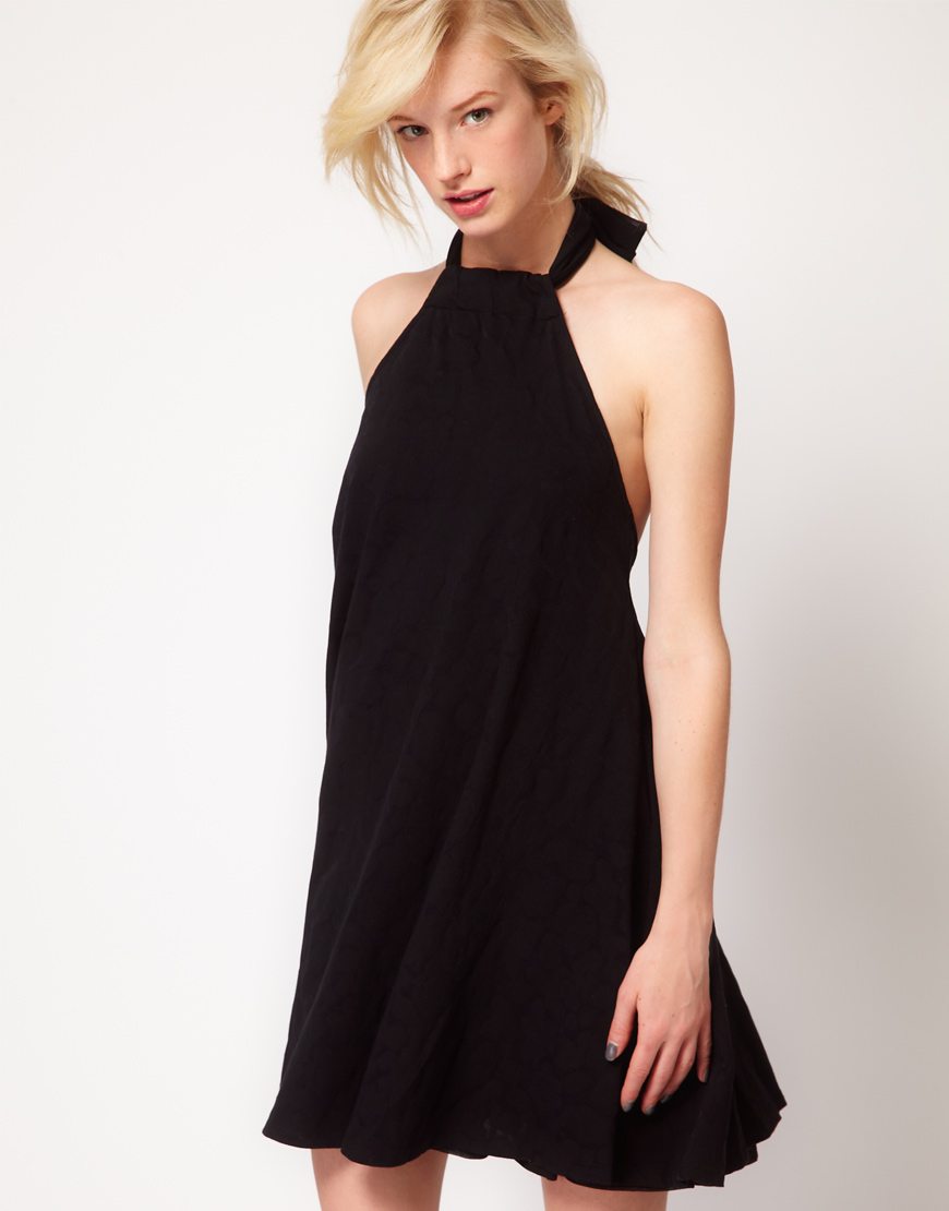 LITTLE BLACK HALTER DRESS - Nasha Bendes